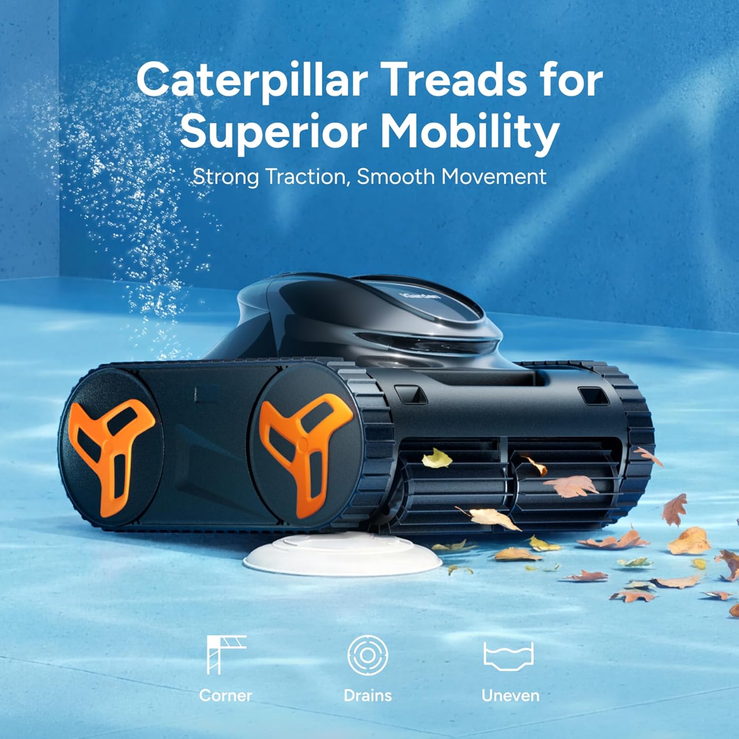 (2026 NEW) iGarden Robotic Pool Cleaner KN Series, 210-Min Runtime, Smart 3D Navigation, Full-Inverter Energy-Saving Tech, Cleans Floor, Wall & Waterline, for Above-Ground & Inground Pools