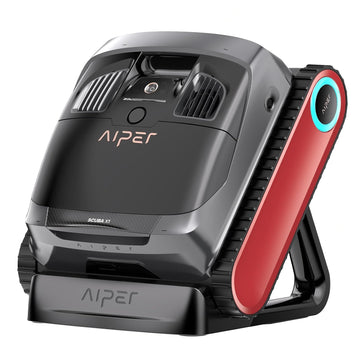 AIPER Scuba X1 Cordless Robotic Pool Cleaner, 6600 GPH High-Power Suction with Dual-Jet, Double Filtration System, Horizontal Waterline Scrubbing, Ideal for Inground Pools
