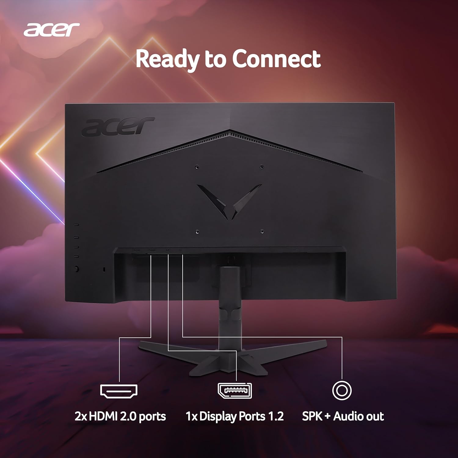 acer Nitro VG270 X1 27 Inch IPS Full HD Backlit LED Gaming Monitor I 0.5 MS Response I 200Hz Refresh Rate I SRGB 99%, HDR 10 I 2xHDMI, 1xDP I Stereo Speakers I AMD FreeSync Premium I Eye Care (Black)