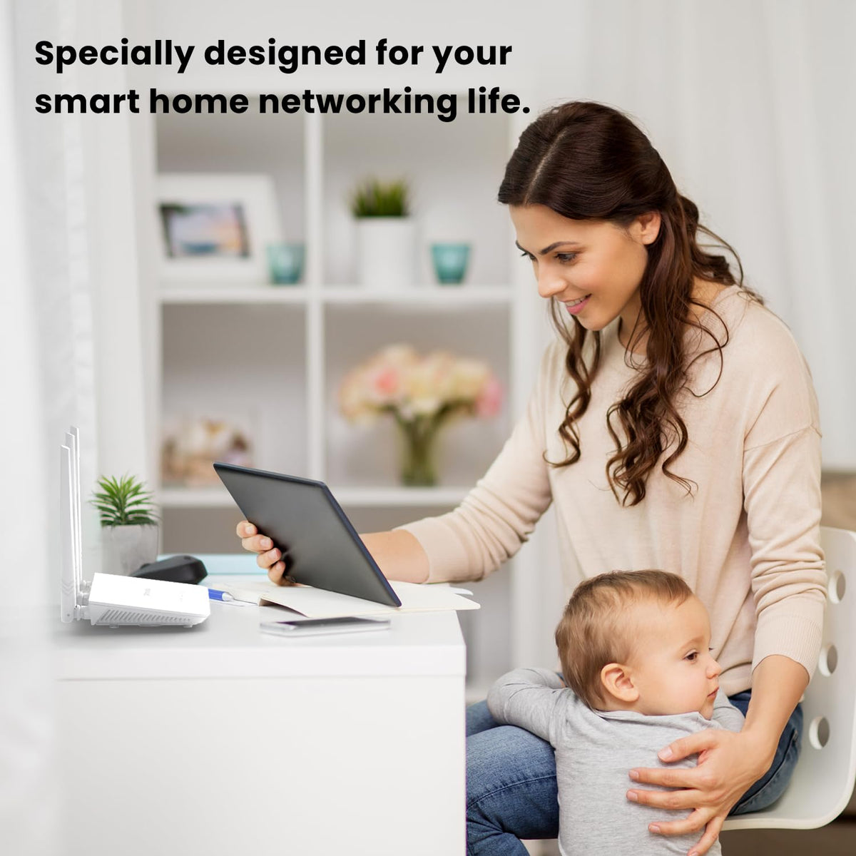 Tenda F3 300Mbps Wi-Fi Router, Easy Setup, WPS Button, Parental Control, Bandwidth Control, Wi-Fi Schedule, with 3 * 5dBi High Power External Antennas (White, N300 F3)