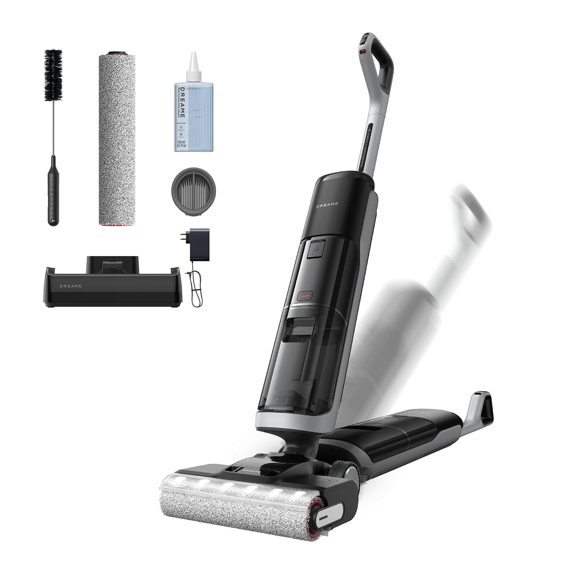 dreame H14 Cordless Vacuum Mop, 180° Lie-Flat Wet Dry Vacuum cleaner, 140°F Brush Washing, Fast Hot Air Drying in 5Mins, Smart Hard Floor Cleaner Machine with Powerful Suction, Great for Sticky Messes