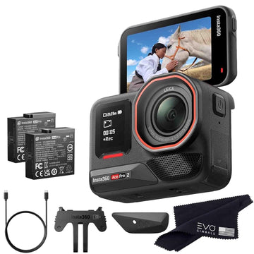 Insta360 Ace Pro 2-8K Waterproof Action Camera Co-Engineered with Leica, Flagship 1/1.3" Sensor, 8K30fps, 4K60fps, 2.5" Flip Screen, AI Noise Reduction, Long Lasting Battery