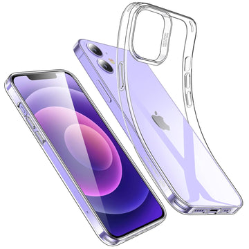 ESR for iPhone 12/12 Pro Case, Shockproof Drop Protection, Project Zero Series, TPU, Yellowing-Resistant, Slim and Thin, Transparent Back Cover, Clear