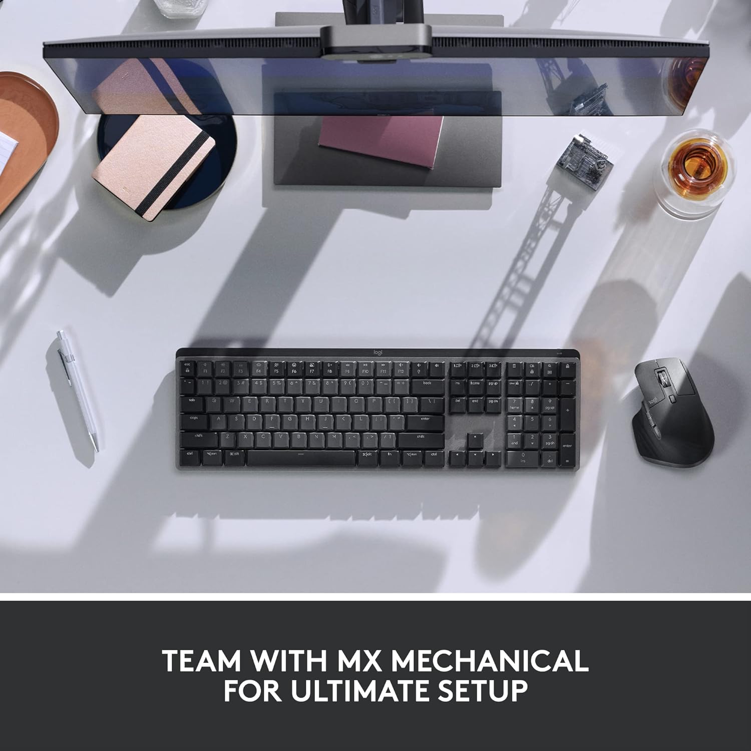 Logitech MX Master 3S with Free Adobe Subscription - Wireless Performance Mouse with Ultra-Fast Scrolling, Ergo, 8K DPI, Track on Glass, Quiet Clicks, USB-C, Bluetooth -Graphite