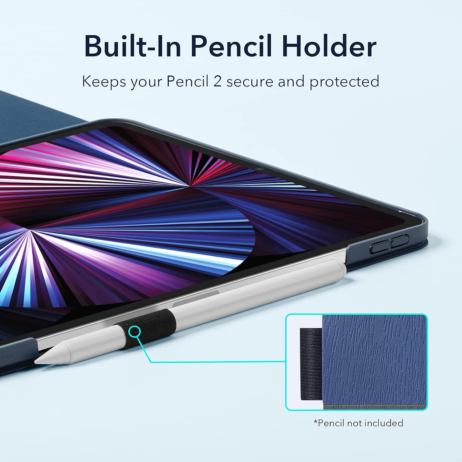 ESR Folio Case Compatible with iPad Pro 11 Inch 2021 (3rd Generation), Book Cover Design, Auto Sleep and Wake, Multi Angle Viewing Stand, Urban Premium Series-Knight