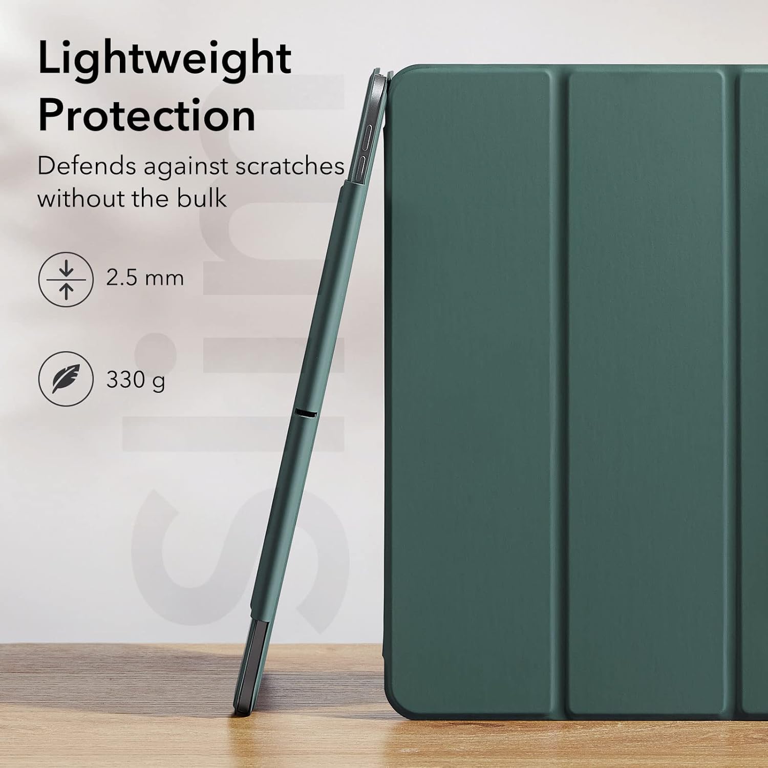 ESR for iPad Pro 12.9 inch Cover (2022/2021/2020, 6th/5th/4th Generation), iPad Air 13 inch Case 2025/2024, Convenient Magnetic Attachment, 2-Way Stand, Rebound Magnetic Case, Green