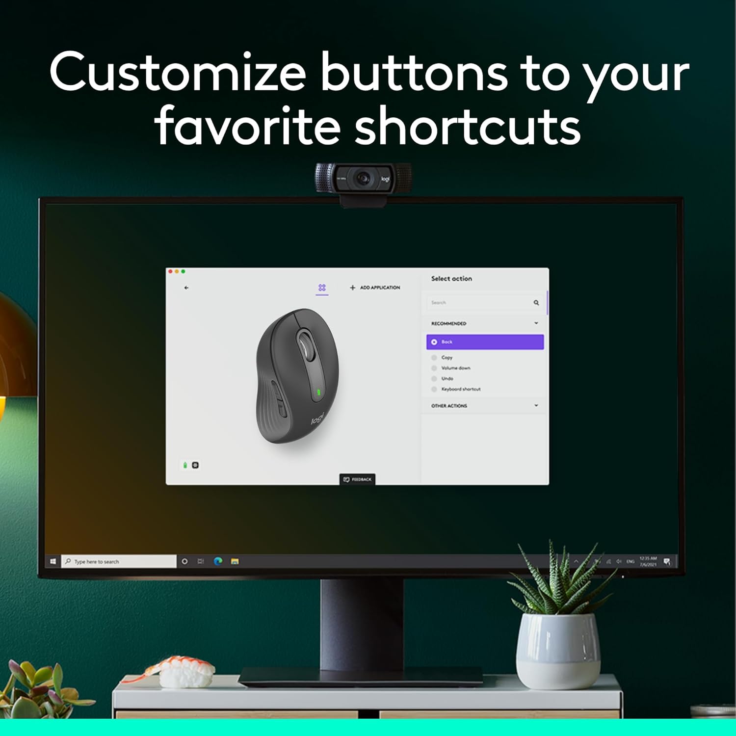 Logitech Signature M650 L Full Size Wireless Mouse - for Large Sized Hands, 2-Year Battery, Silent Clicks, Customisable Side Buttons, Bluetooth, for PC/Mac/Multi-Device/Chromebook - Graphite