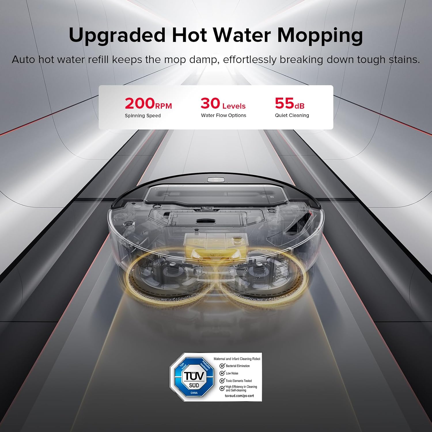 roborock Saros Z70 Robot Vacuum and Mop, OmniGrip Arm, AI-Powered, 22,000Pa Suction, 3.14’’ Ultra Slim, FlexiArm Riser Technology, AdaptiLift Chassis, Obstacle Avoidance, Auto Mop Washing & Drying