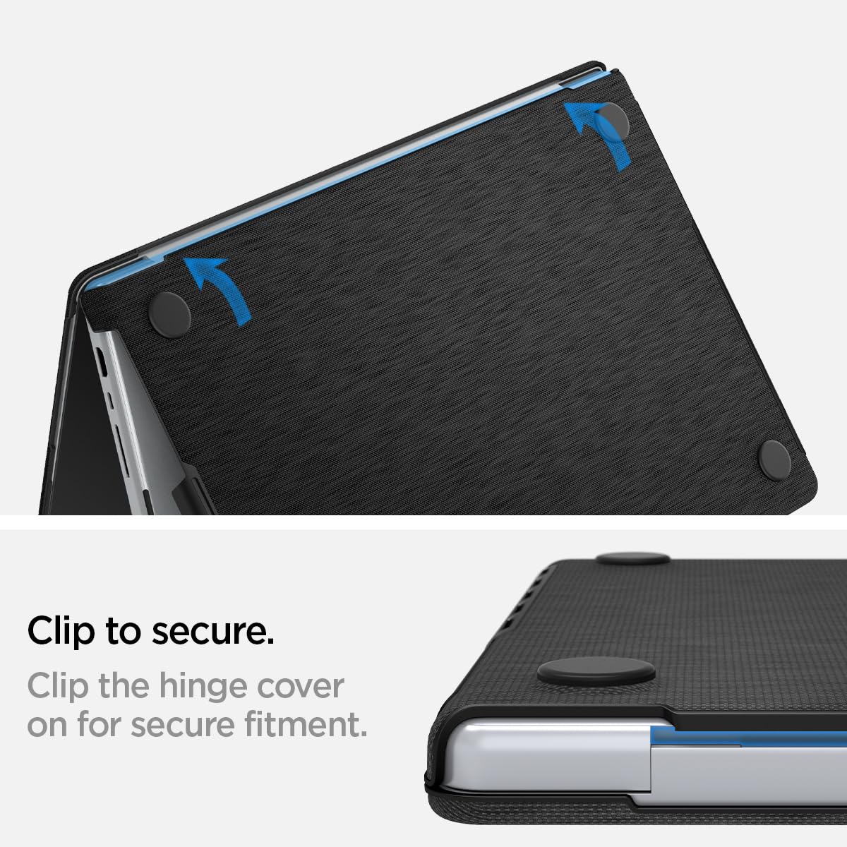 Spigen Urban Fit Designed for New MacBook Pro 16 inch Hard Shell Case with M4/Pro/Max (2024) and M3/M2/M1/Pro/Max (2023-2021) - Black