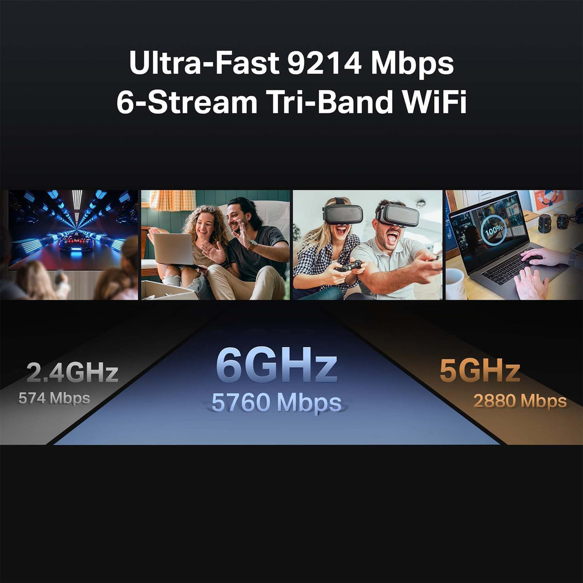 TP-Link Tri-Band BE9300 WiFi 7 Router (Archer BE550)