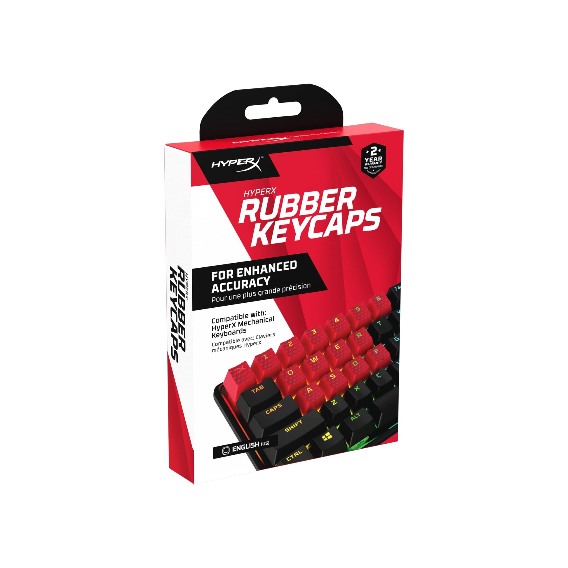 Hyperx Double Shot Pbt Pudding Full OEM Profile, English Us Layout 104 Keycaps Set with Translucent Layer for Mechanical Keyboards - Black (Hkcpxp-Bk-Us/G)