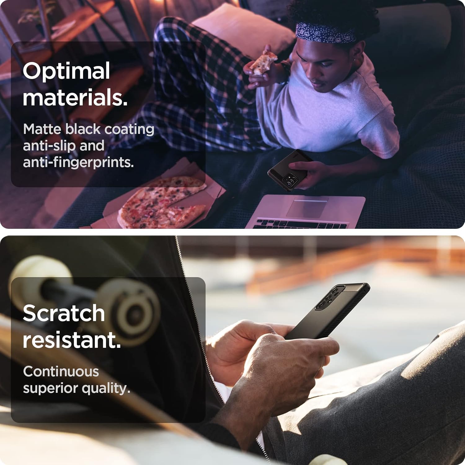 Spigen Rugged Armor for Samsung Galaxy A53 5G Case, Galaxy A53 5G Back Cover (2022) - TPU｜Matte Black