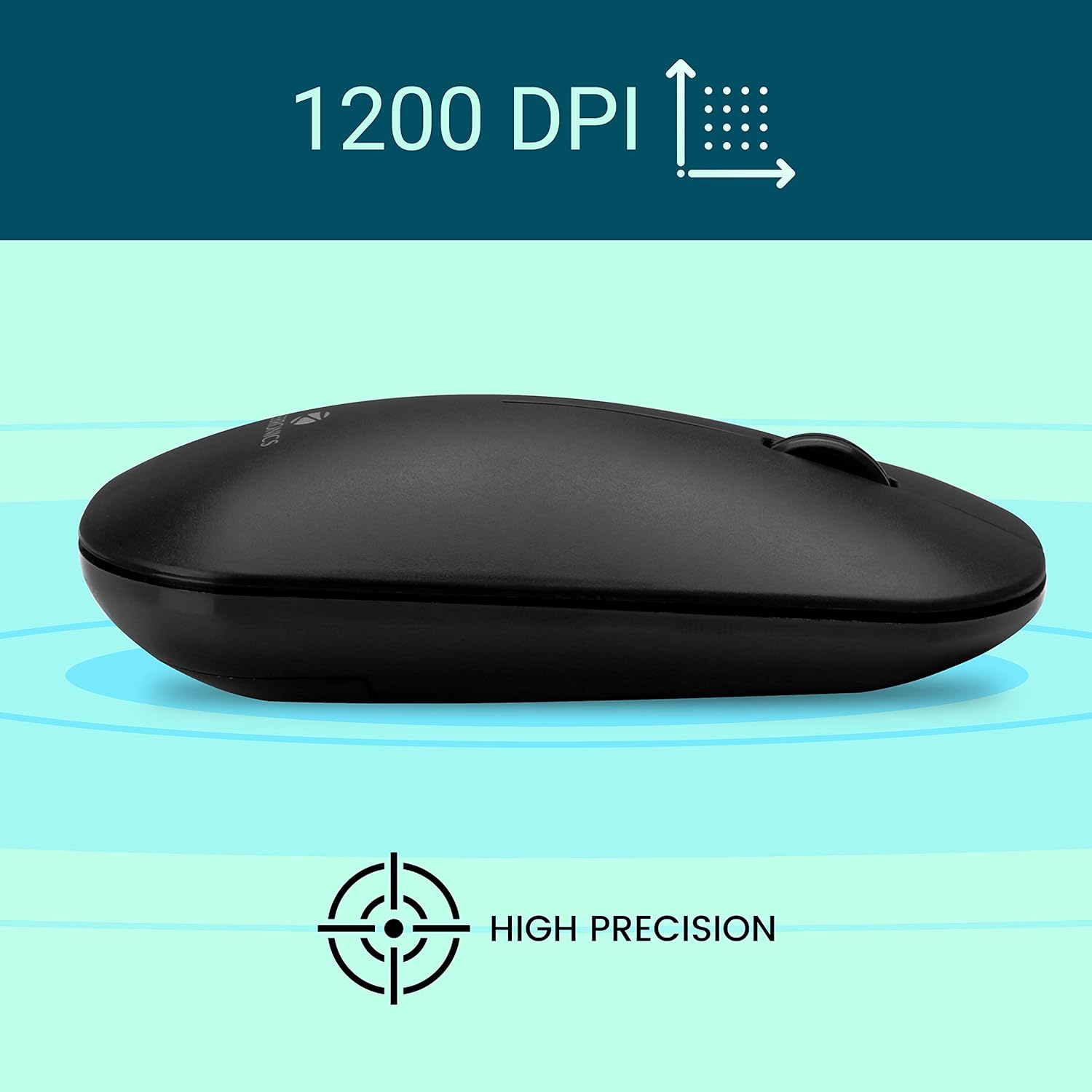 Zebronics-Zeb Dazzle Wireless Optical Mouse with Nano Receiver (Black)