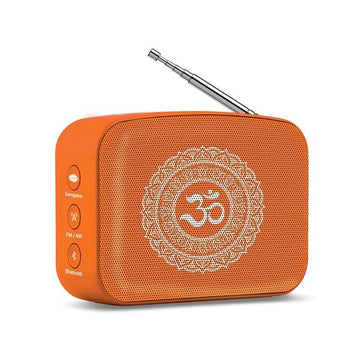 Carvaan Saregama Mini 2.0 Bhakti- Music Player with Bluetooth/FM/AM/AUX (Orange)