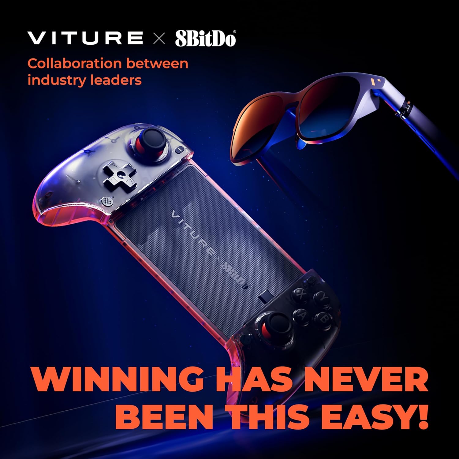 VITURE Winning Combo Pro XR Glasses x 8BitDo Ultimate Mobile Gaming Controller Bundle, World’s First. Supporting XR Glasses, Pro Performance for Android, Effortless Wins Anywhere