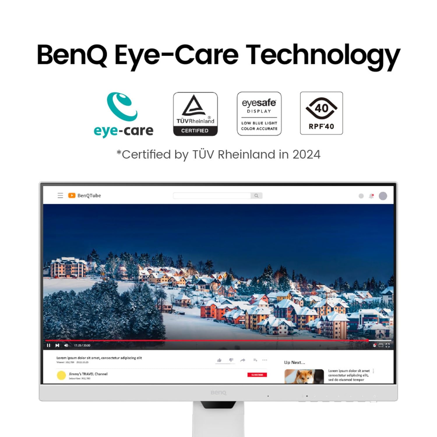 BenQ GW2486TC 24" IPS 100Hz Full HD Coding Monitor |USB-C(65W PD)| Daisy Chain| 99% sRGB| Coding Mode| Height Adjust|HDMI| DP| USB Hub| 2Wx2 Speakers| Eye Care| Noise Cancelling Microphone (White)