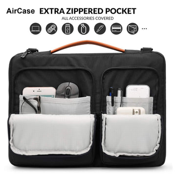 AirCase Laptop Messenger Bag for 13-Inch, 14-Inch, 15.6-Inch Splash-Proof Laptop Bag
