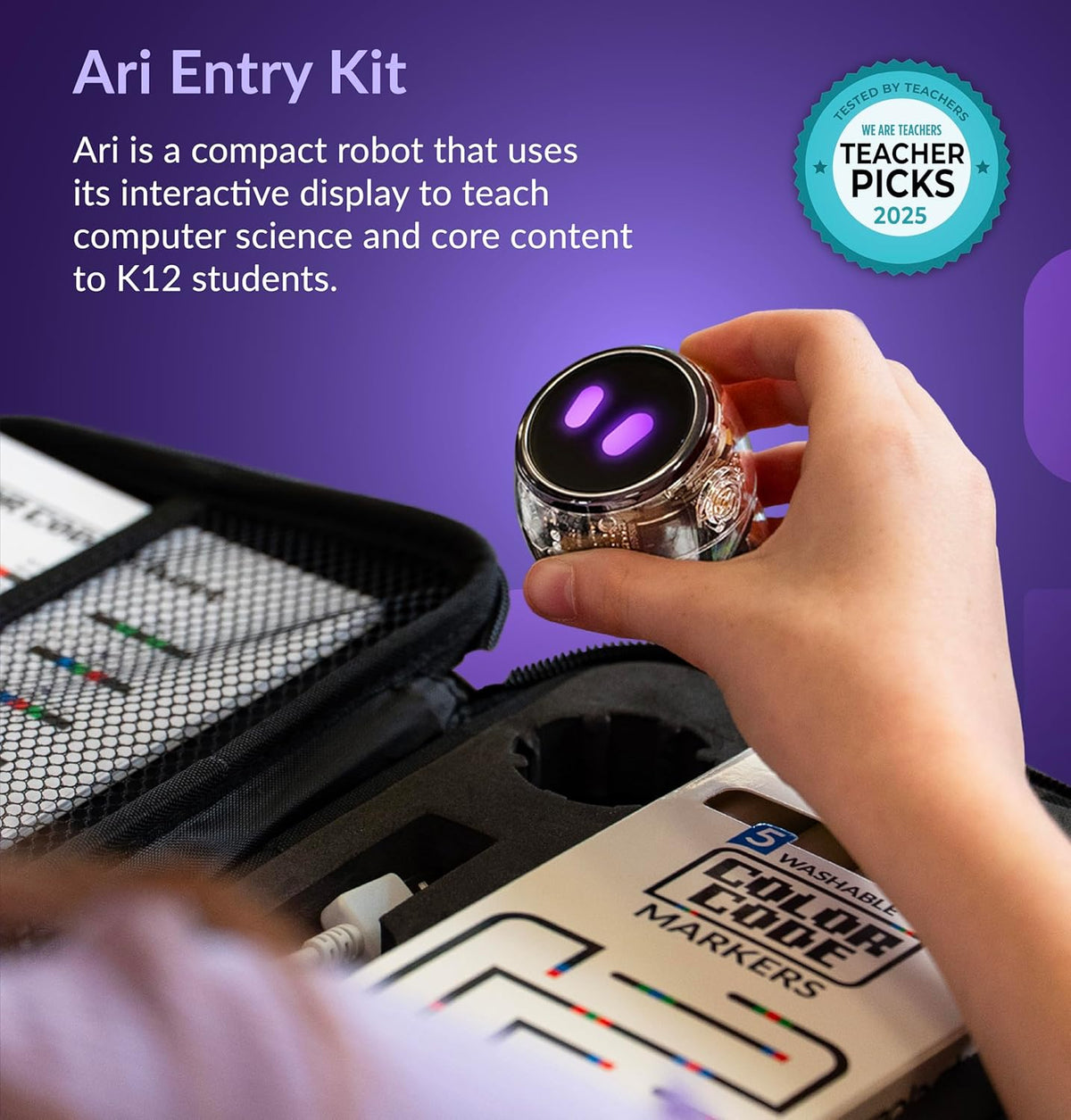 Accelerometer Tof Ozobot Ari Entry Kit | Interactive Learning Robot with Touch Screen, T