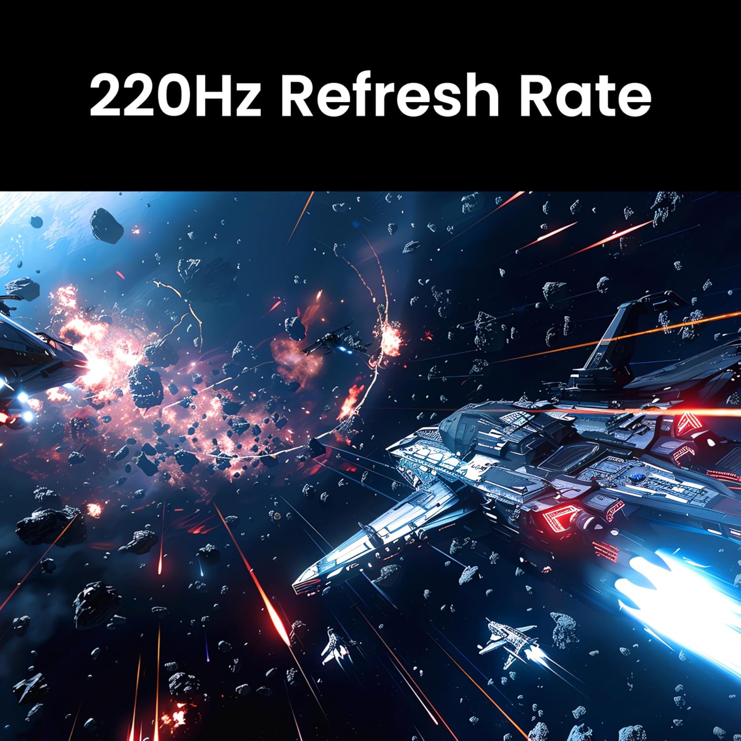 BenQ MOBIUZ EX251 24.5” FHD 220Hz Gaming Monitor, 1ms GtG, AMD FreeSync, DP 1.2, HDMI 2.0, USB Hub, 99% sRGB, Game Optimized Color, 2.5Wx2 Speakers, VESA Display HDR400 (White)