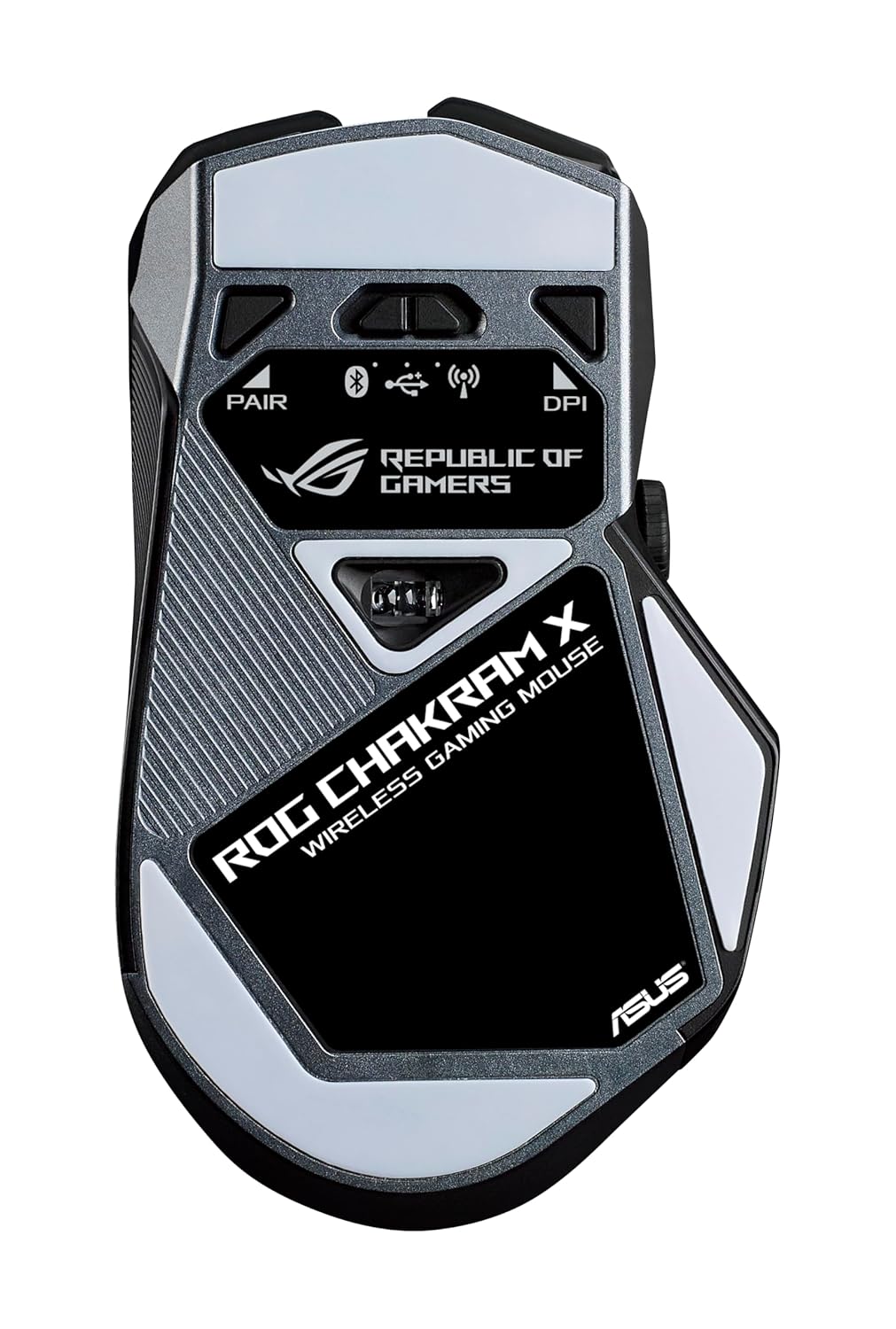 Asus ROG Chakram X Origin Gaming Mouse, Tri-Mode connectivity (2.4GHz RF, Bluetooth, Wired), 36000 DPI Sensor, 11 programmable Buttons, Detachable Joystick, Paracord Cable, Black