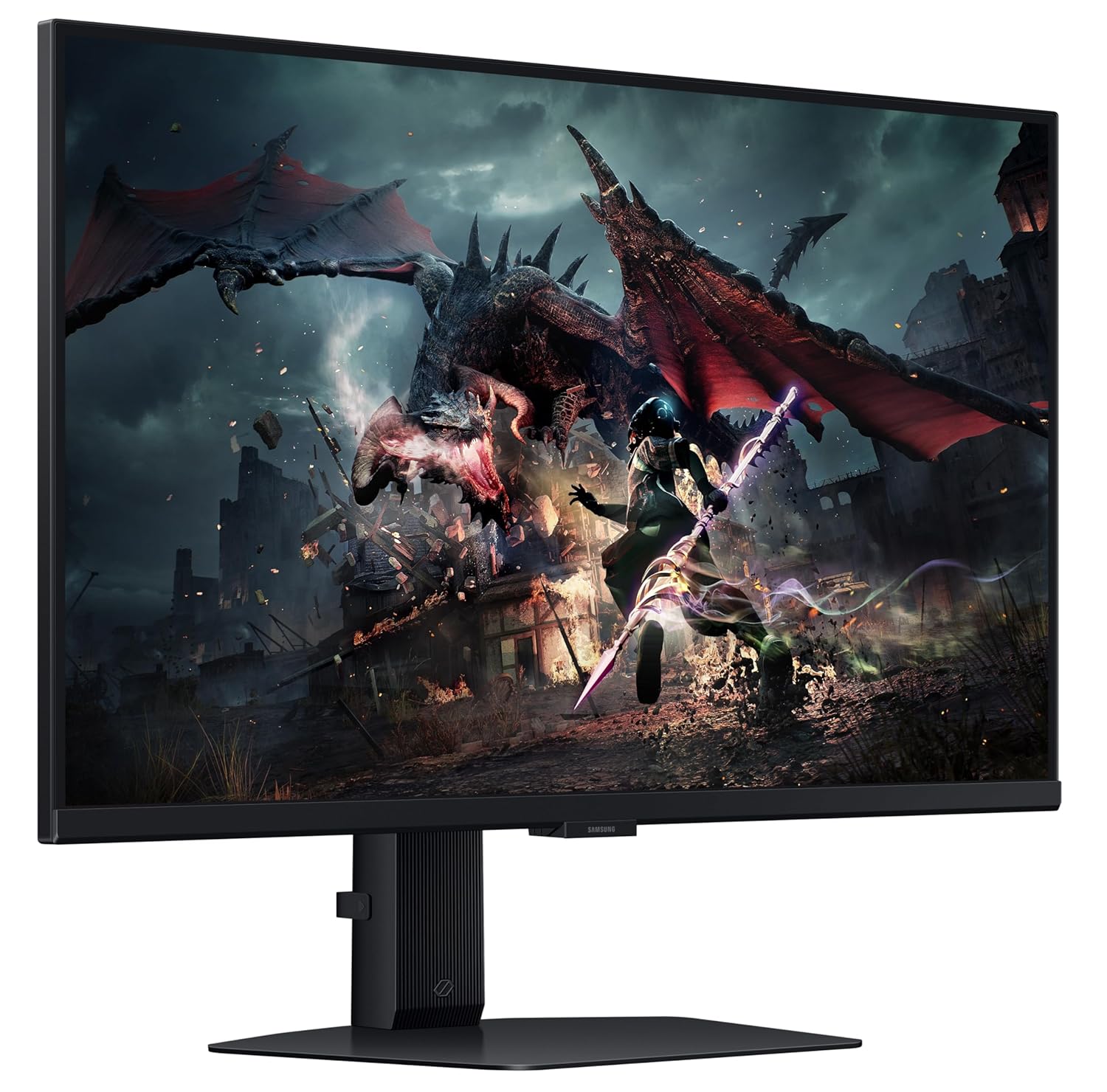 Samsung 27" (68.5cm) Odyssey G5 Fast IPS 2K Gaming Monitor|QHD 2560 x 1440|180 Hz|1ms|350nits|HDR 400|AMD FreeSync|Ports-DP,HDMI,Headphone|Height-Tilt-Pivot Adjustable Stand|LS27DG502EWXXL|Black