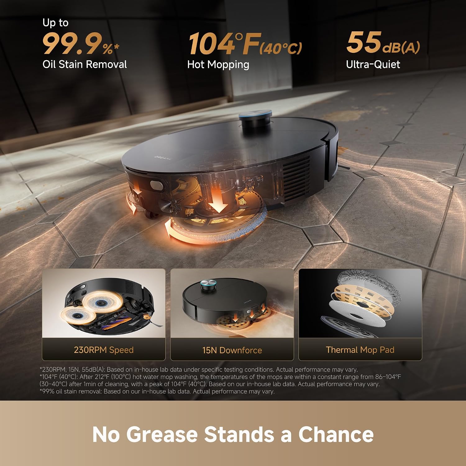dreame X60 Ultra Robot Vacuum, Dual Al Cameras 280+ Obstacles Recognition | 35,000Pa Suction & 100% Detangling for Hair, Ultra-Thin Design for Low Spaces Cleaning, All in One Station