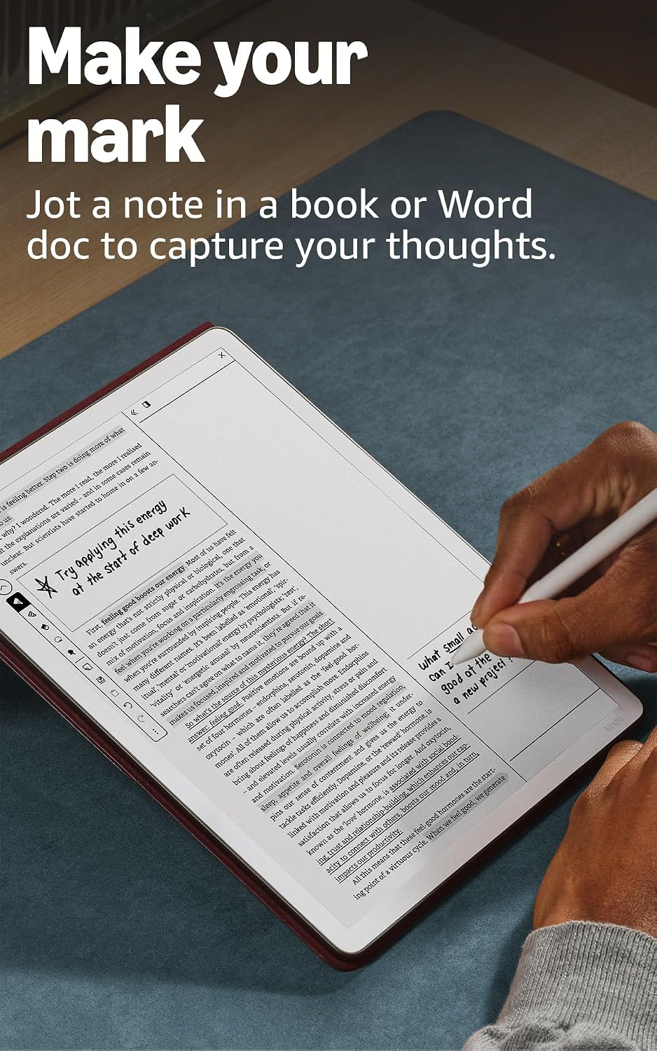 Amazon Kindle Scribe 32GB (newest model) — 11” paper-like display with front light — One notebook to replace them all — Write in notebooks, documents, and books. Includes Premium Pen - Graphite