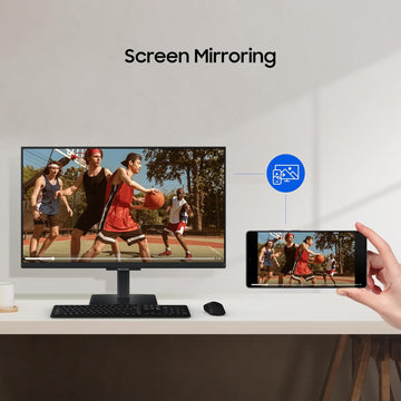 Samsung 32" (80cm) M5 Smart Monitor with Smart TV Experience|FHD 1920 x 1080|Screen Mirroring TV Plus|Speakers|Adaptive Sound|Wi-Fi|HDMI|Bluetooth|LS32FM500EWXXL|Black