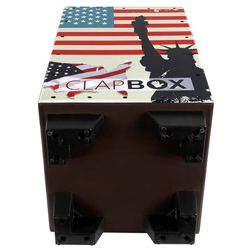 Clapbox Graphic Cajon -Brown, American Maple (H:50 W:30 L:30) - 3 Internal Snares