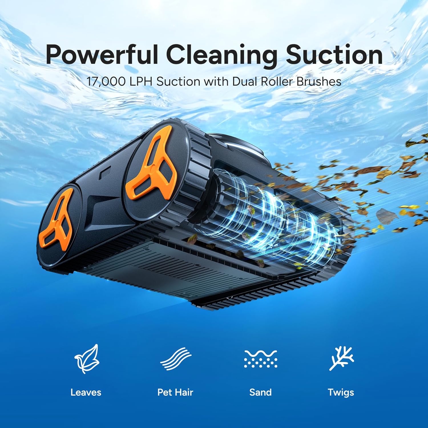 (2026 NEW) iGarden Robotic Pool Cleaner KN Series, 210-Min Runtime, Smart 3D Navigation, Full-Inverter Energy-Saving Tech, Cleans Floor, Wall & Waterline, for Above-Ground & Inground Pools