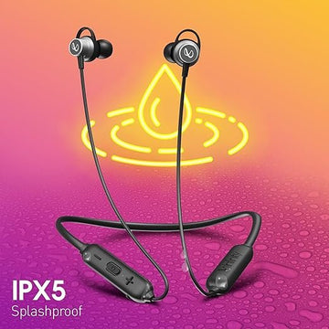 Infinity - JBL Tranz N400, in-Ear Headphones with 36 Hr Playtime, Fast Charge, Deep Bass Sound, Dual Equalizer, IPX5 Sweatproof, Bluetooth Headset (Black)