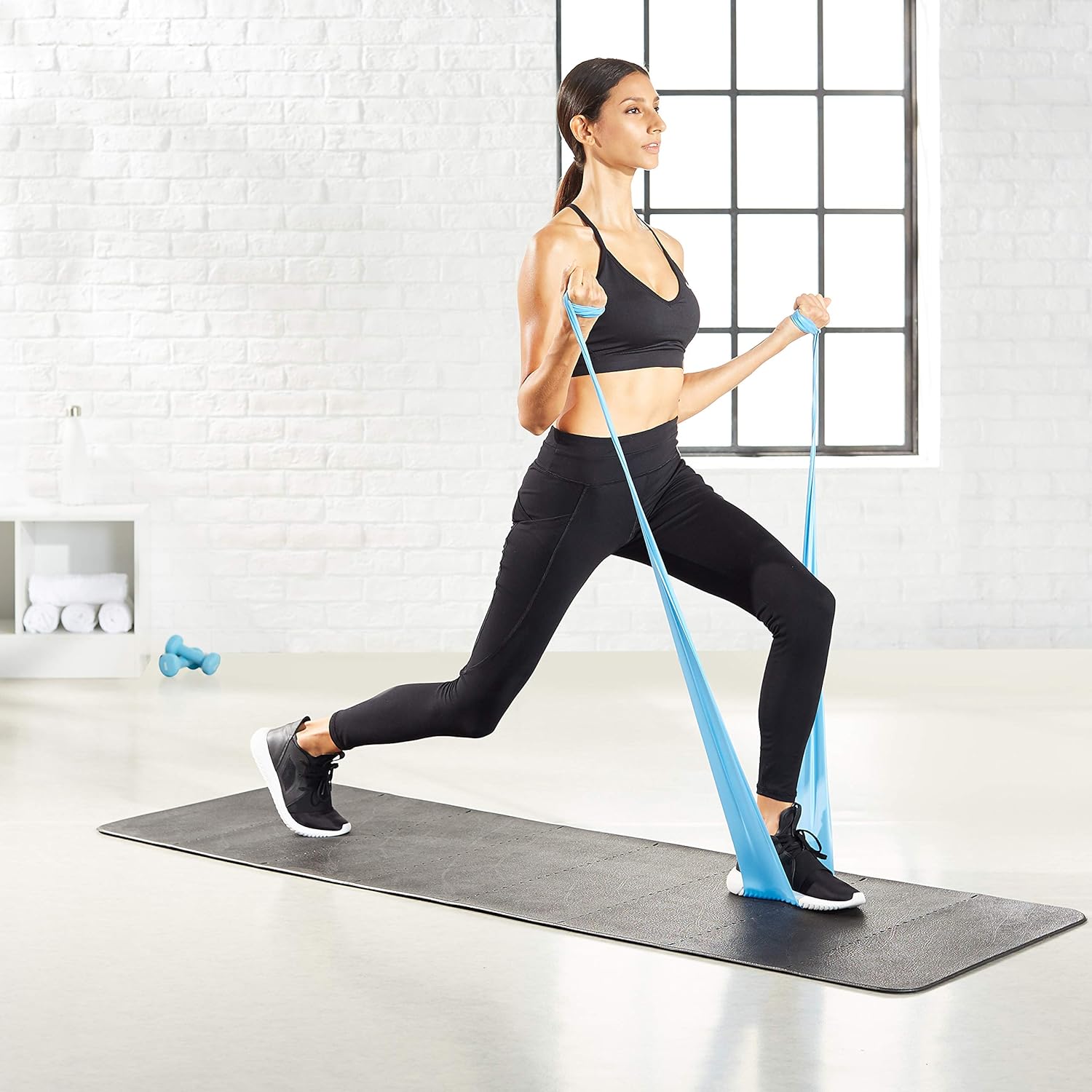 Amazon Basics Latex Resistance Band - 1500mm, 3-Piece Set
