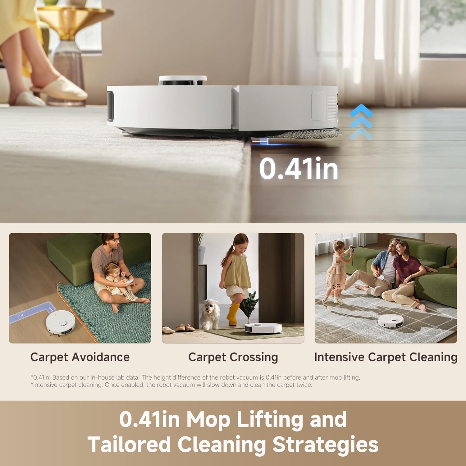dreame L40 Ultra Gen 2 Robot Vacuum and Mop with 25,000Pa Suction | Extendable Side Brush & Mop, All-in-One Self-Emptying & Cleaning Dock, 10.5mm Mop Lifting, Obstacle Avoidance, App Control