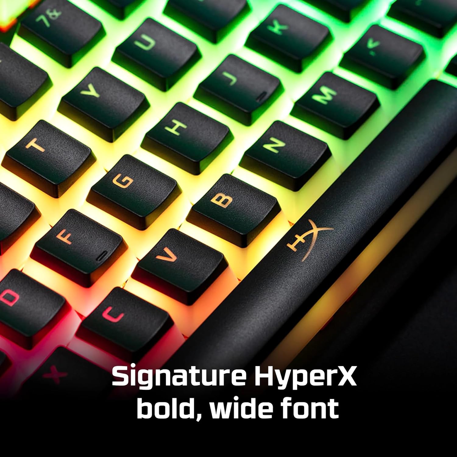 Hyperx Double Shot Pbt Pudding Full OEM Profile, English Us Layout 104 Keycaps Set with Translucent Layer for Mechanical Keyboards - Black (Hkcpxp-Bk-Us/G)