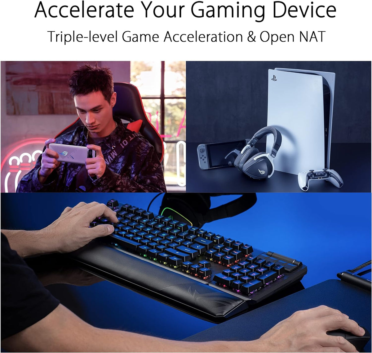 ASUS ROG Rapture GT6 (2PK) AX10000 Tri-Band WiFi 6 Gaming Mesh System, Covers up to 5,800 sq ft, 2.5 Gbps Port, Triple-Level Game Acceleration, UNII 4, Free Lifetime Internet Security, Black
