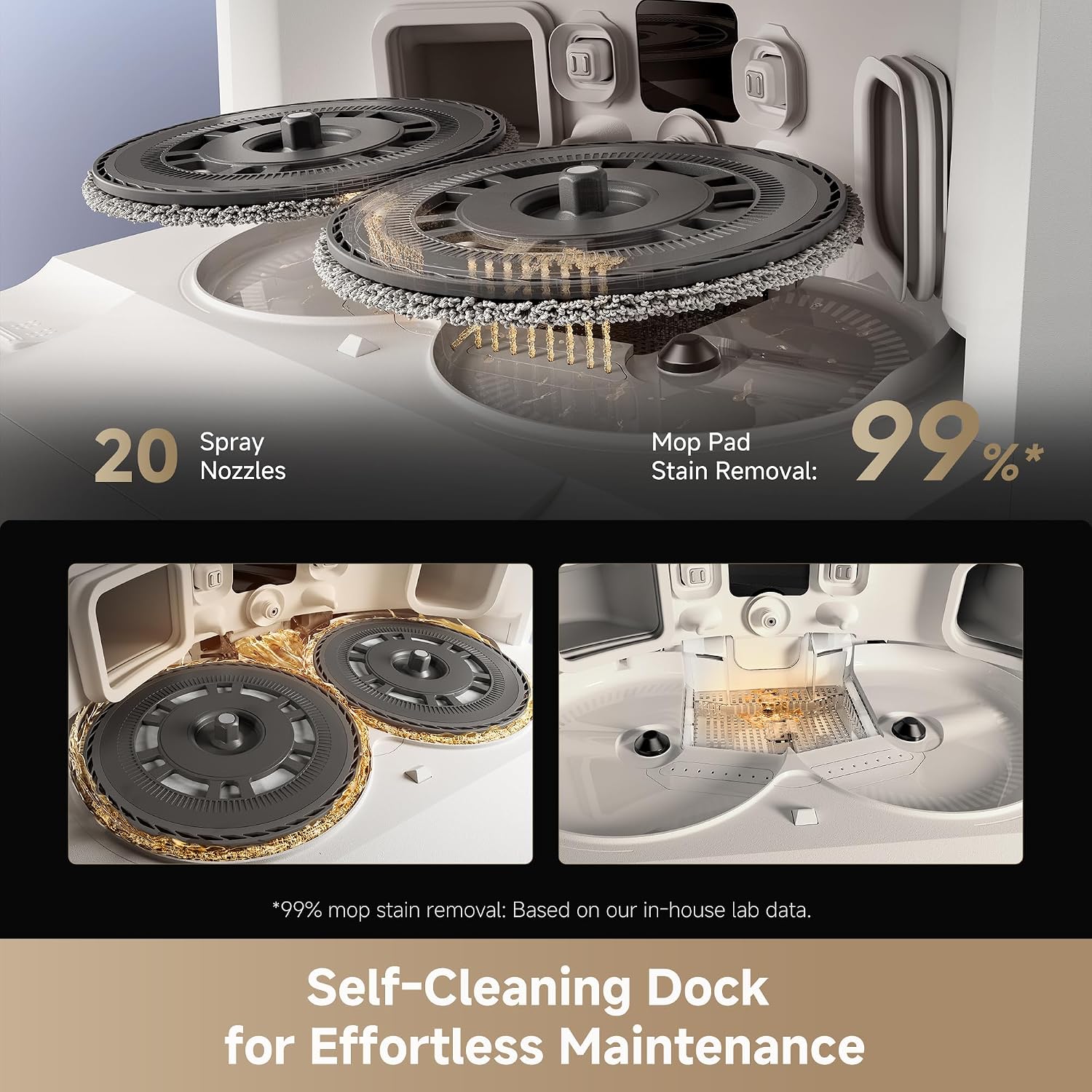 dreame L40s Ultra Robot Vacuum and Mop, 19,000Pa Suction & Auto Empty | Mop Self-Cleaning,100% Detangling DuoBrush, Extendable Mop & Side Brush, 1.57in (4cm) Obstacle Clearing, Smart Control