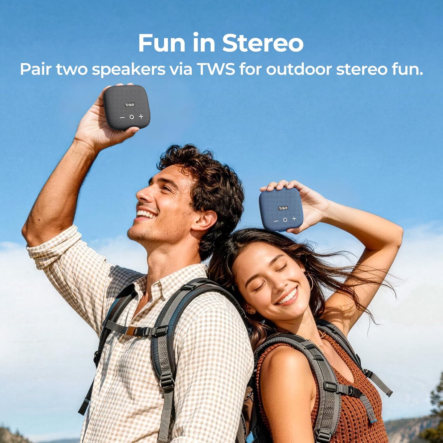 Tribit StormBox Micro 2 Portable Speaker: 90dB Loud Sound Deep Bass IP67 Waterproof Small Speaker Built-in Strap, 12H Playtime Long Battery 120ft for Outdoor Camping Biking (Black)