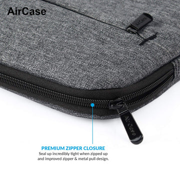 AirCase Laptop Bag Sleeve Case Cover Pouch for 15.6-Inch Laptop for Men & Women (Grey) (C49)