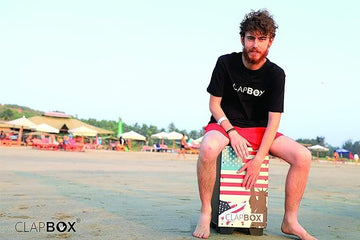 Clapbox Graphic Cajon -Brown, American Maple (H:50 W:30 L:30) - 3 Internal Snares