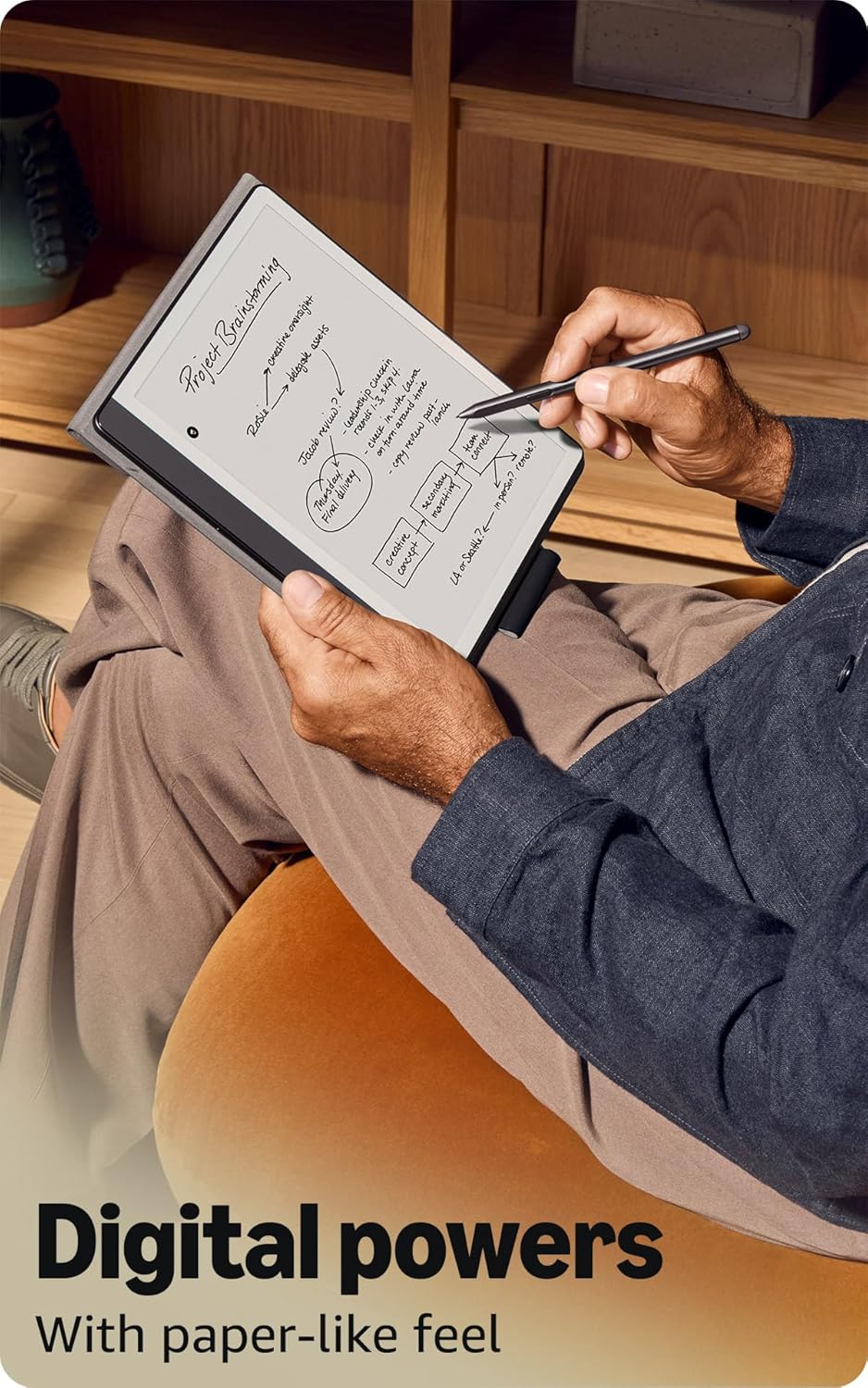 Amazon Kindle Scribe (16GB) - Your notes, documents and books, all in one place. With built-in AI notebook summarization. Includes Premium Pen - Tungsten + 3 months of Kindle Unlimited (with auto-renewal)