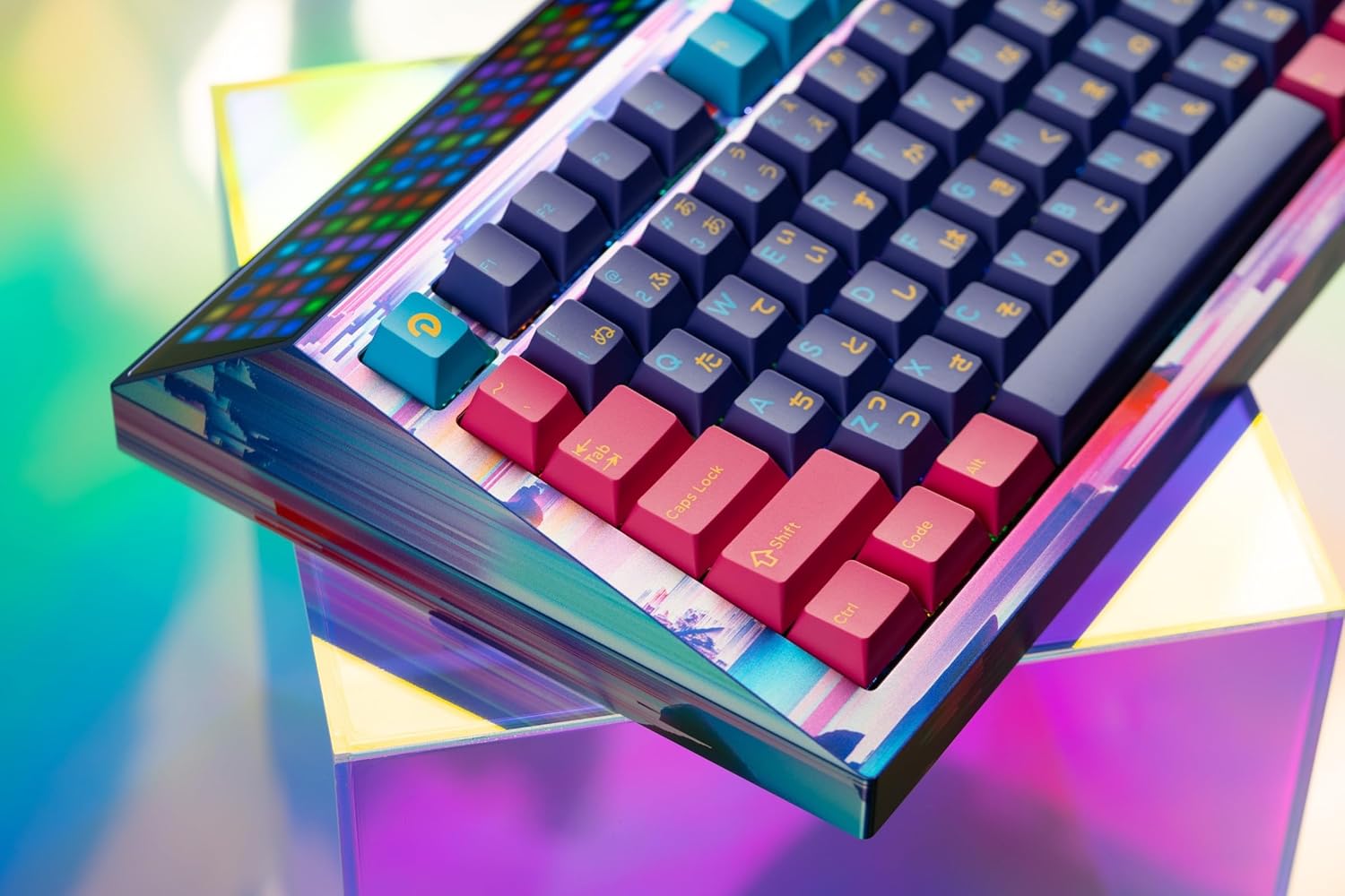 CYBERBOARD Euphoria Wireless Custom Creamy Mechanical Keyboard, 81 Key Tri-Mode 2.4G Bluetooth Wireless Gaming PC Computer Keyboard, High-End RGB Gaming Accessories, Hotswappable Switch