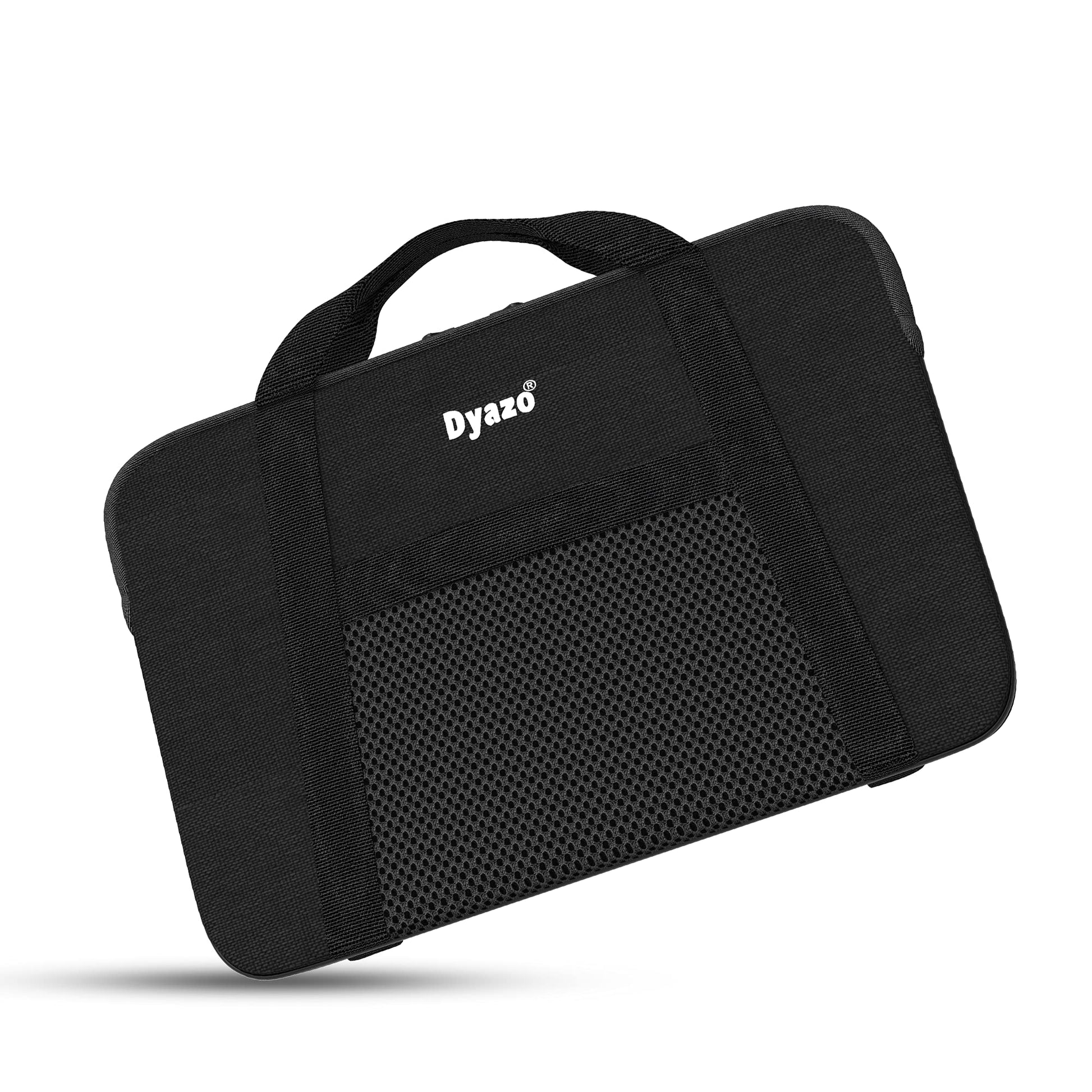 Dyazo 11 Inch- 11.6 Inch(29.4cm) Memory Foam Laptop Sleeve/Case Cover Briefcase/Carrying Bag/Pouch/Bag Skin Cover Compatible with Mac Book Air 11, I Pad Surface Pro 6 5 4 3, Black (DZ781)