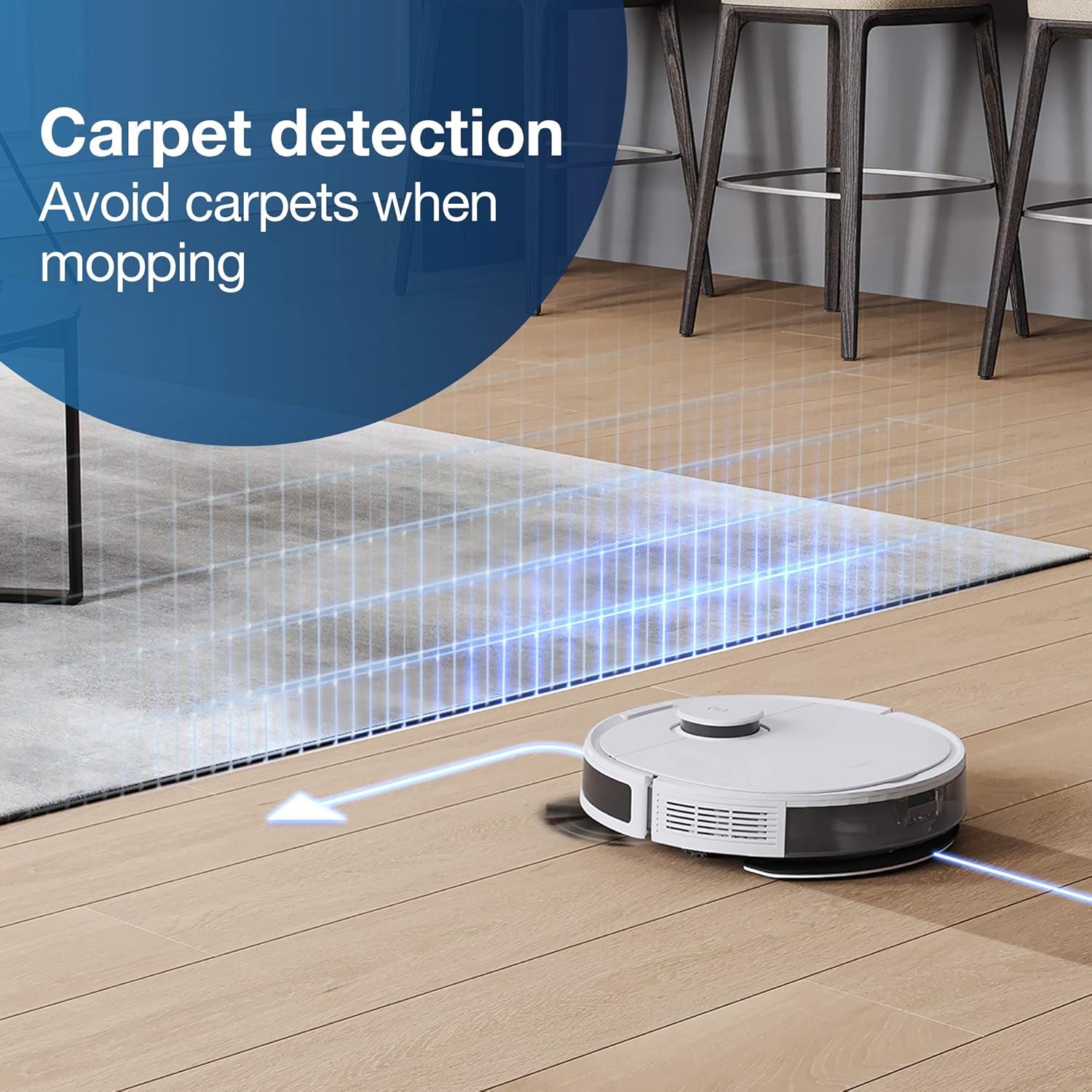 ECOVACS DEEBOT N8+ Robot Vacuum Cleaner 2300Pa with OZMO™ Mop (2.5L Auto-Empty Station, dToF Laser Detection, Carpet Detection, Multi-floor Mapping, Virtual Boundary, WIFI/Alexa/APP)