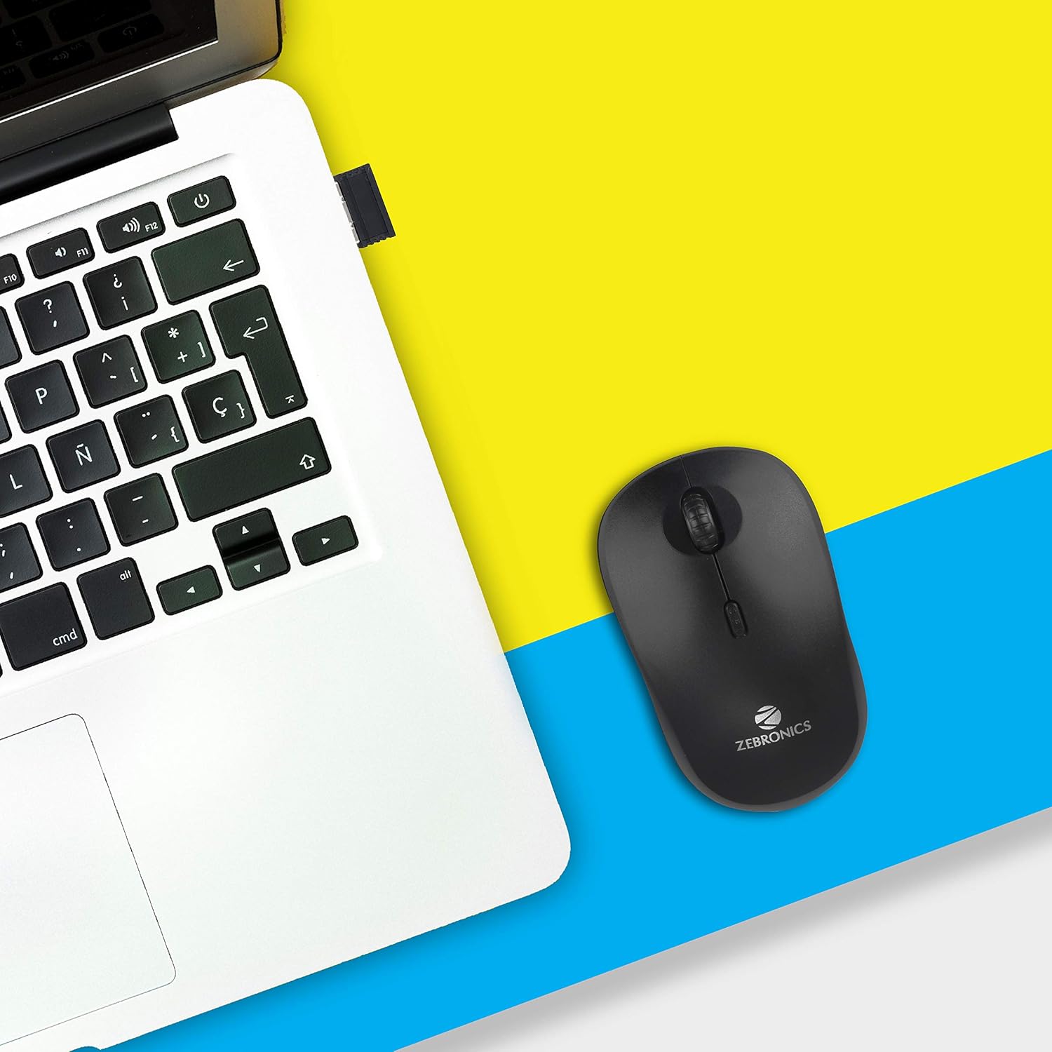ZEBRONICS Zeb-Bold 2.4GHz Wireless Optical Mouse with High Precision - USB