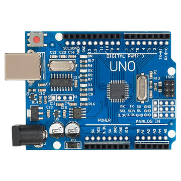 HIDDENWAVES UNO R3 SMD compatible with IDE, Development Board with USB cable and Header Pins.