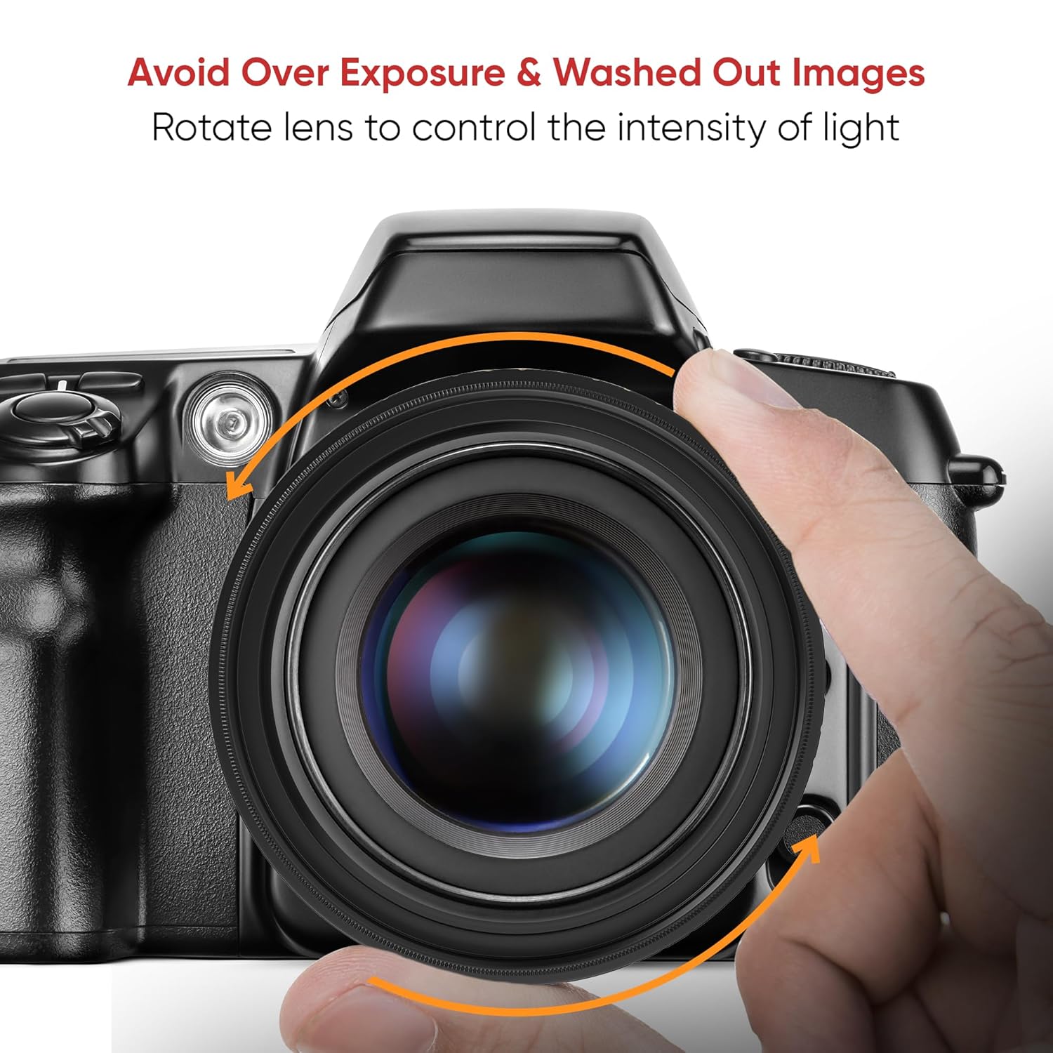 Kodak 55mm Camera Lens VND Filter Pro Series|11 Stops for ND2-ND2000|16 Layer Coating for DSLR Camera Lens Protection from UV Rays, Dust & Scratches|Variable Neutral Density|Black