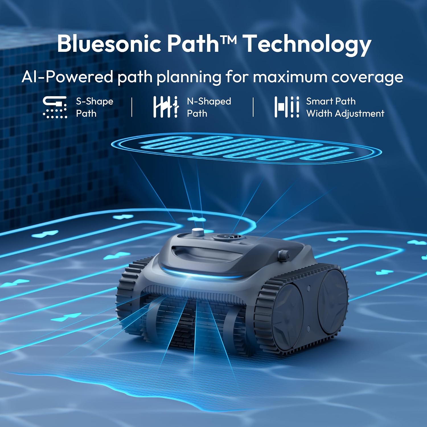 (2026 New) Bubot 700 Cordless Roboitc Pool Cleaner, Pool Vacuum with 210-Min Rumtime, Superior Suction, Triple Motors, Floor/Wall/Waterline Cleaning, for Inground & Above-Ground Pool, Light Grey
