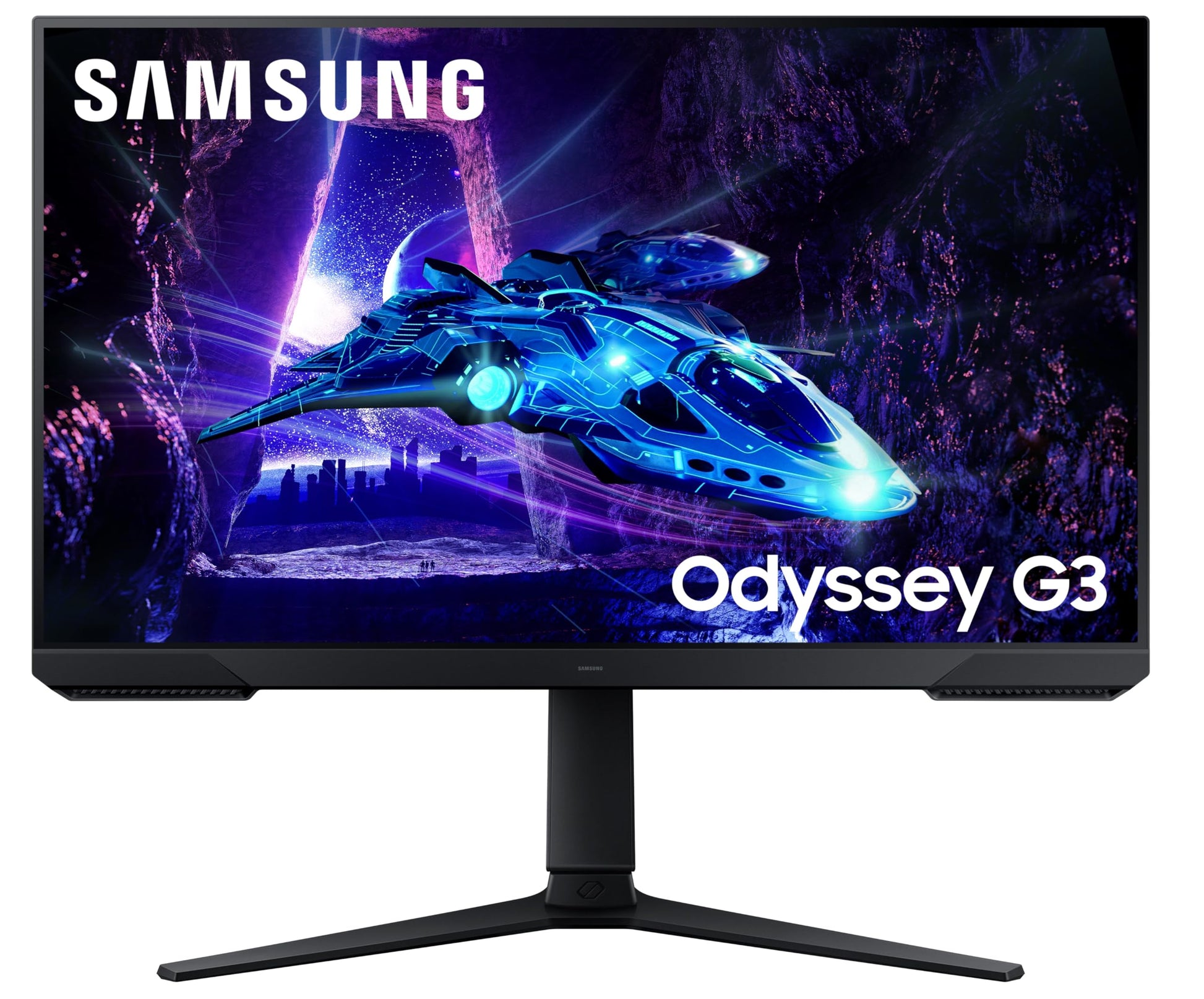 Samsung 24" (60cm) Odyssey G3 Gaming Monitor|FHD 1920 X 1080|180Hz|1ms(MPRT)|AMD Freesync|Ports-DP,HDMI|DP Cable|16.7 Million Colors|Height-Tilt-Pivot Adjustable Stand|Bezeless|LS24DG300EWXXL|Black