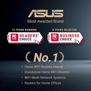 ASUS ROG Rapture GT6 (2PK) AX10000 Tri-Band WiFi 6 Gaming Mesh System, Covers up to 5,800 sq ft, 2.5 Gbps Port, Triple-Level Game Acceleration, UNII 4, Free Lifetime Internet Security, Moonlight White