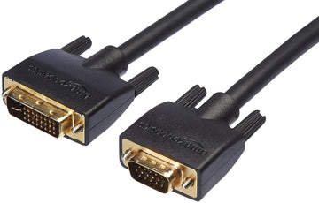 Amazon Basics DVI-I (24+5 Pin) to VGA Cable - 10-Foot (Not DVI to VGA)